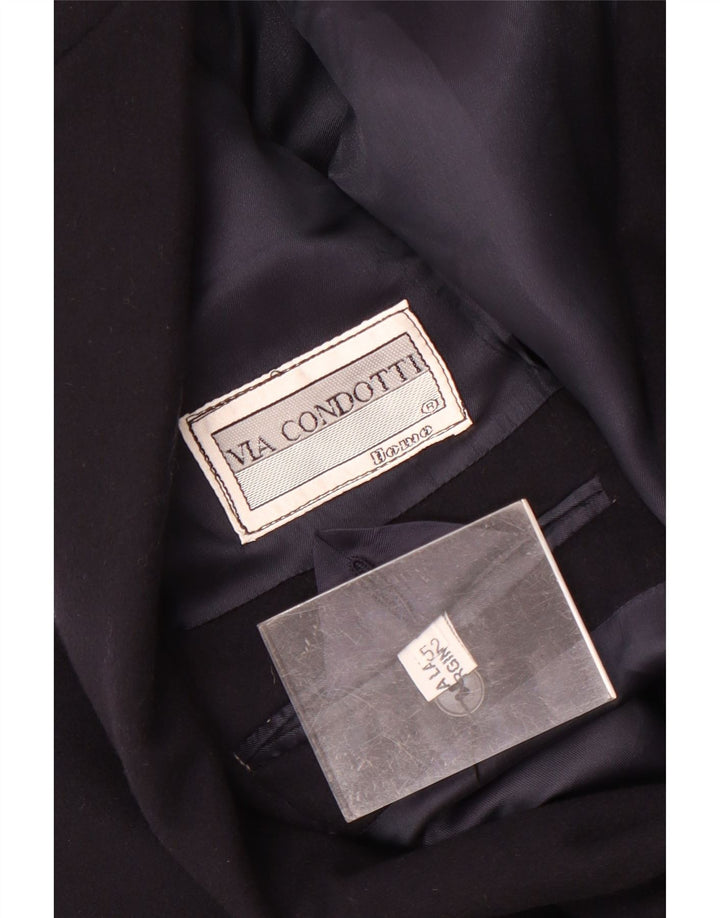 VIA CONDOTTI Мужской пиджак на 2 пуговицах IT 52 XL Темно-синий, шерсть