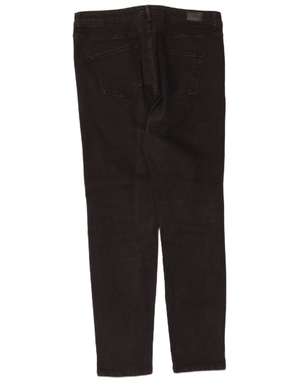 Женские узкие джинсы Hobbs UK 16, большие W36 L30, черный хлопок