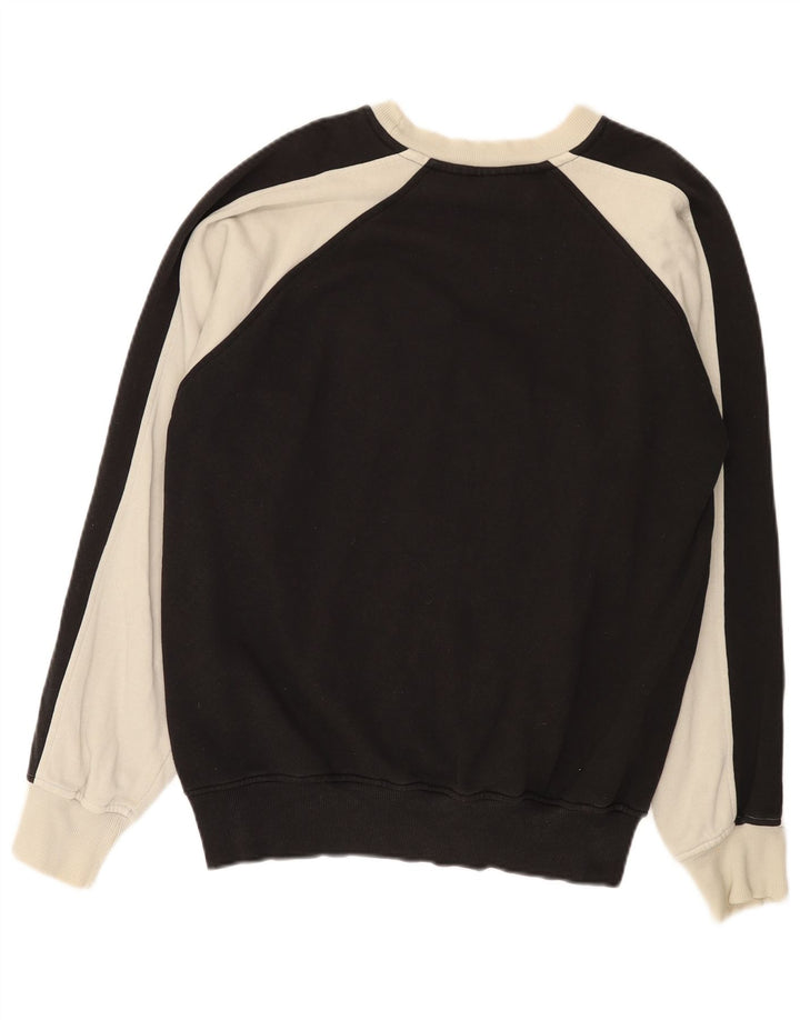 Мужской свитшот с рисунком Puma, маленький черный с цветными блоками