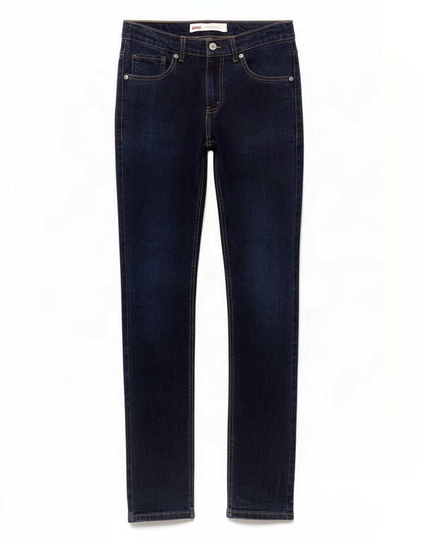 Джинсы скинни Levi's 510 для мальчиков 15–16 лет W28 L31, темно-синий, хлопок