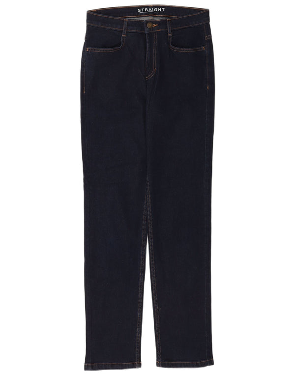 Женские прямые джинсы Marks & Spencer UK 10, маленькие W28 L30, темно-синие, хлопок