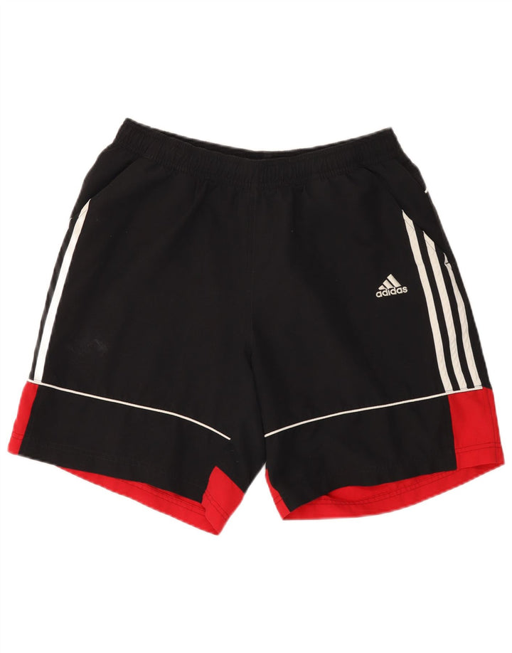 Мужские спортивные шорты Adidas среднего размера из полиэстера с цветными блоками