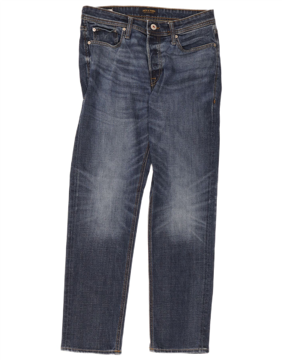 Мужские прямые джинсы Jack & Jones W30 L32 синие, хлопок