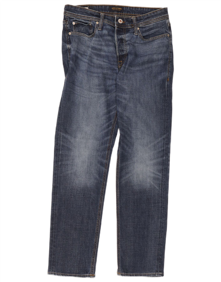 Мужские прямые джинсы Jack & Jones W30 L32 синие, хлопок