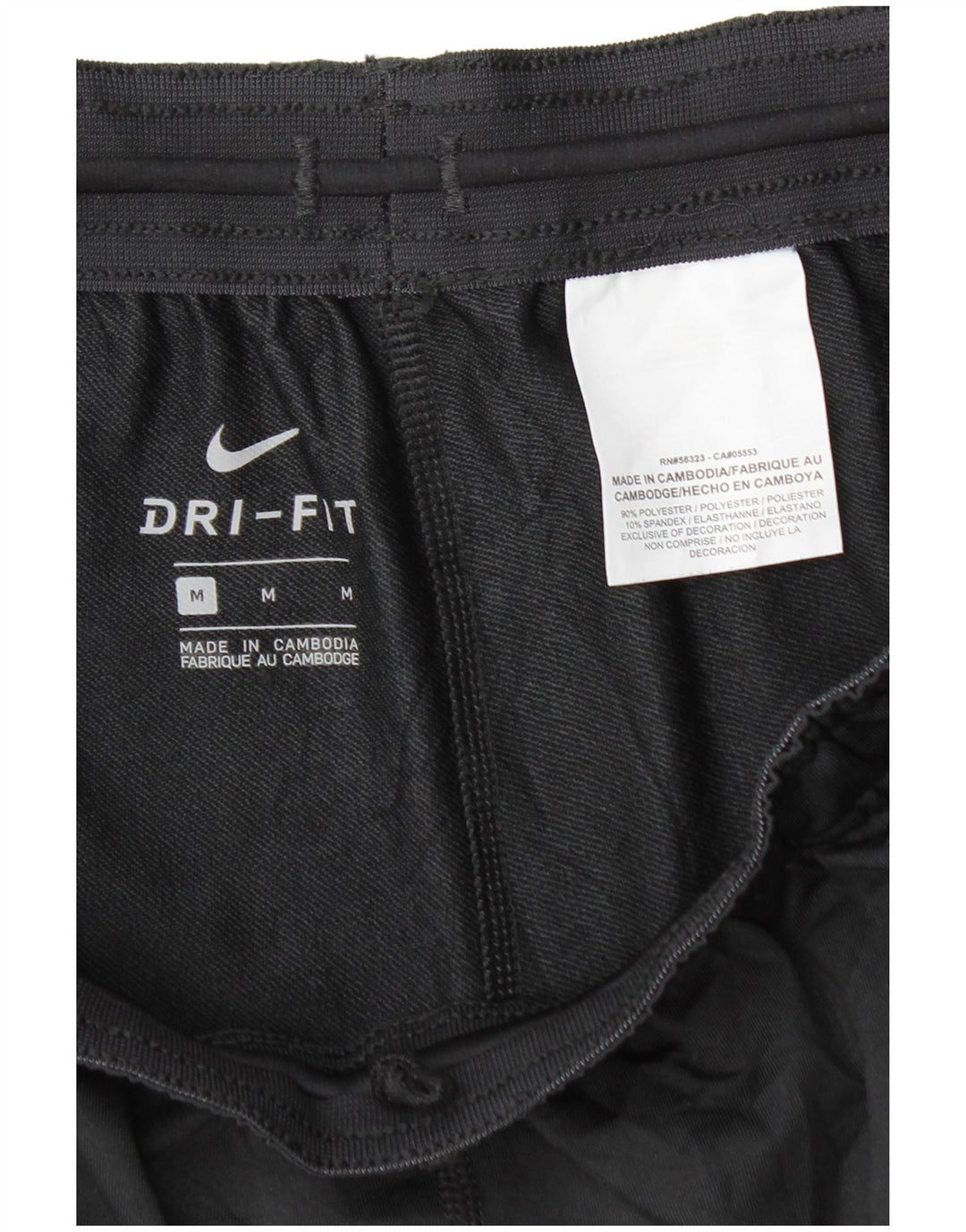 Мужские спортивные брюки Nike Dri Fit, средний черный полиэстер