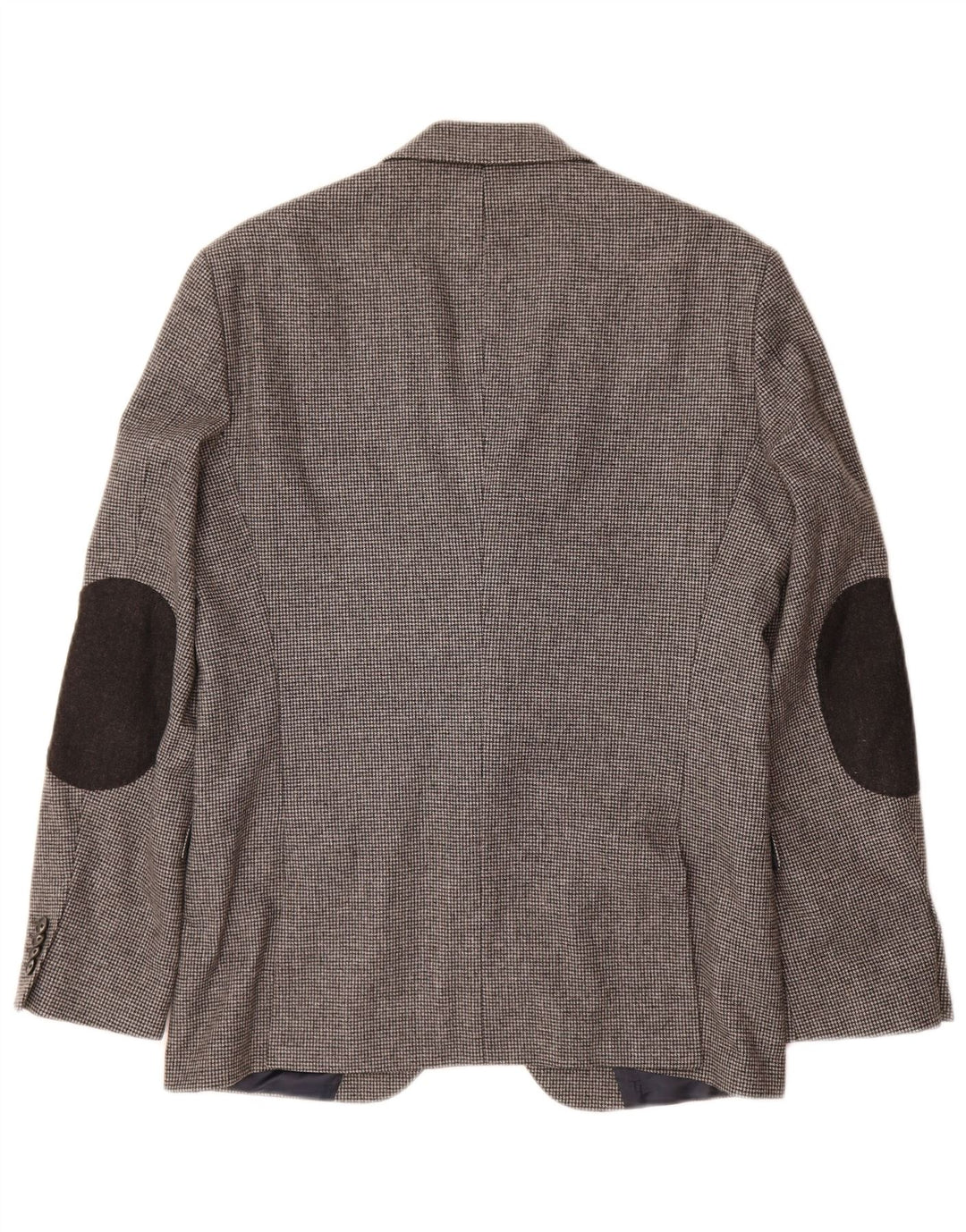 TOMMY HILFIGER Мужской пиджак IT 48 среднего серого цвета с узором «гусиные лапки»