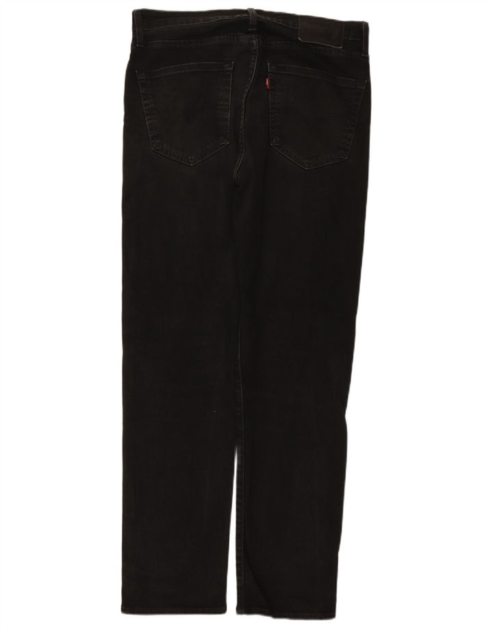 Мужские зауженные джинсы Levi's 502 W32 L32, черный хлопок