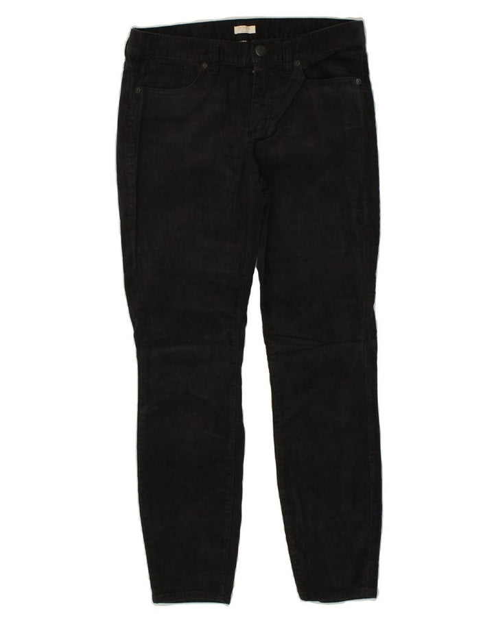 J. CREW Womens Stretch Skinny Corduroy Trousers W27 L30  Black Cotton | Vintage J. Crew | Thrift | Second-Hand J. Crew | Used Clothing | Messina Hembry 