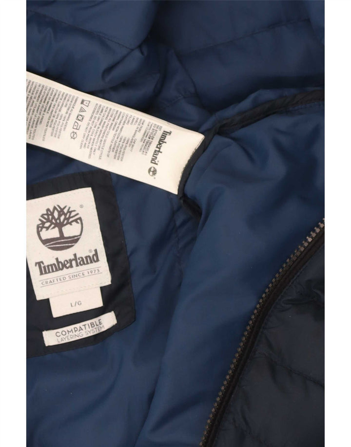 Мужской утепленный жилет Timberland UK 40, большой темно-синий, полиэстер