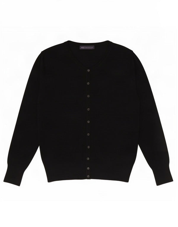Женский кардиган Marks & Spencer UK 12, средний черный вискоза
