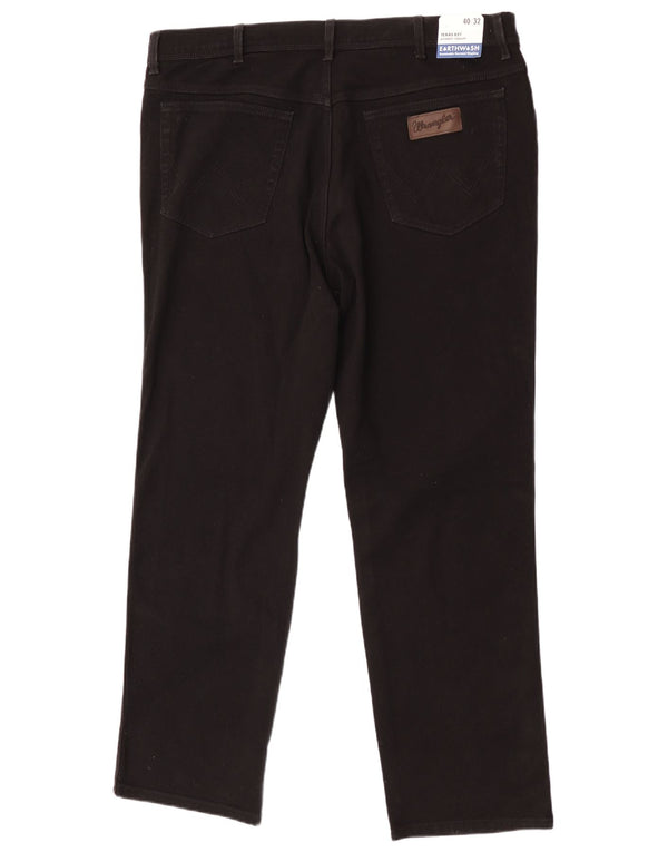 Мужские прямые джинсы Wrangler Texas W40 L32, черный хлопок