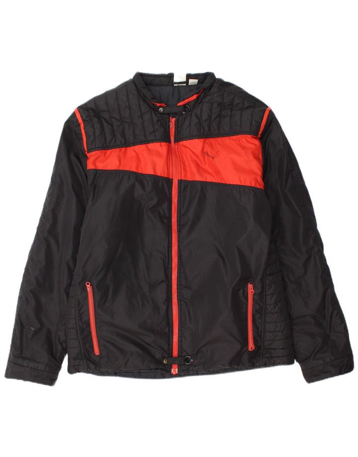 Мужская стеганая куртка PUMA UK 38 Medium Black Colorblock