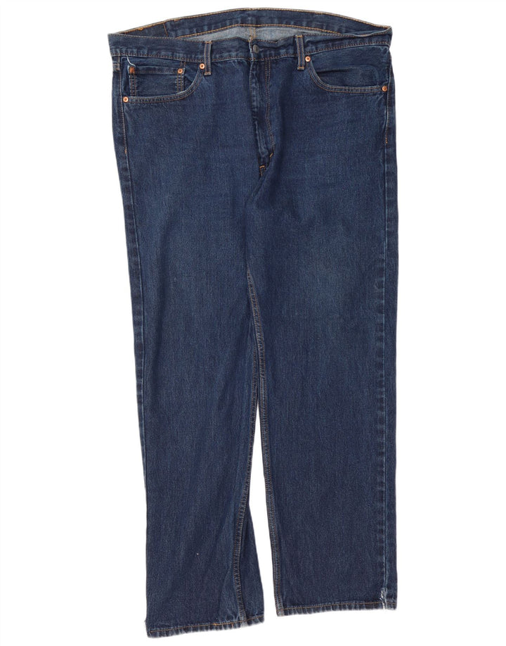 Мужские прямые джинсы Levi's 505 W40 L30 темно-синие, хлопок