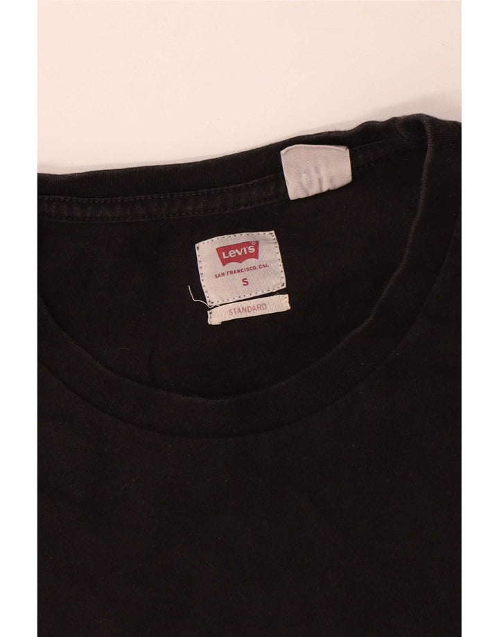 Мужская футболка стандартного кроя Levi's, маленький черный хлопковый топ
