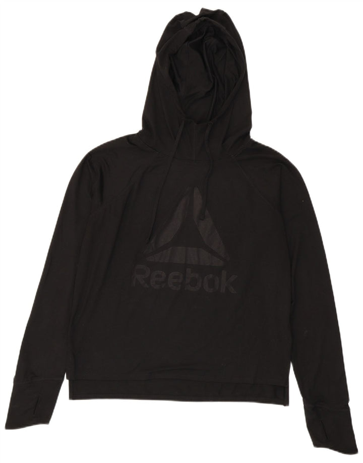 Женский джемпер с капюшоном Reebok Oversized UK 10, маленький черный