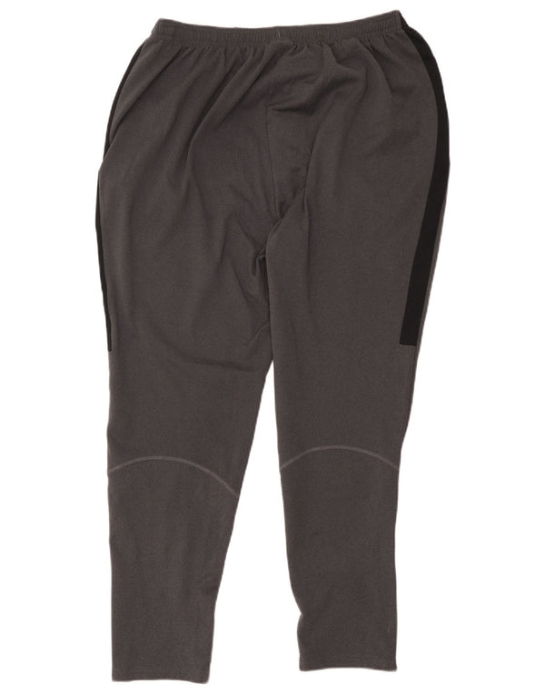 Женские спортивные брюки Nike Dri Fit UK 18 XL, серые, полиэстер с цветными блоками