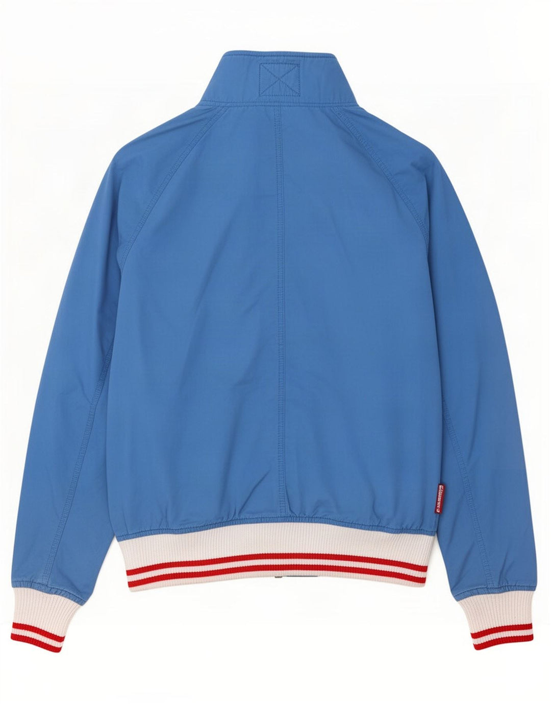 Мужская куртка-бомбер Superdry UK 38, средний синий цвет, хлопок с цветными блоками
