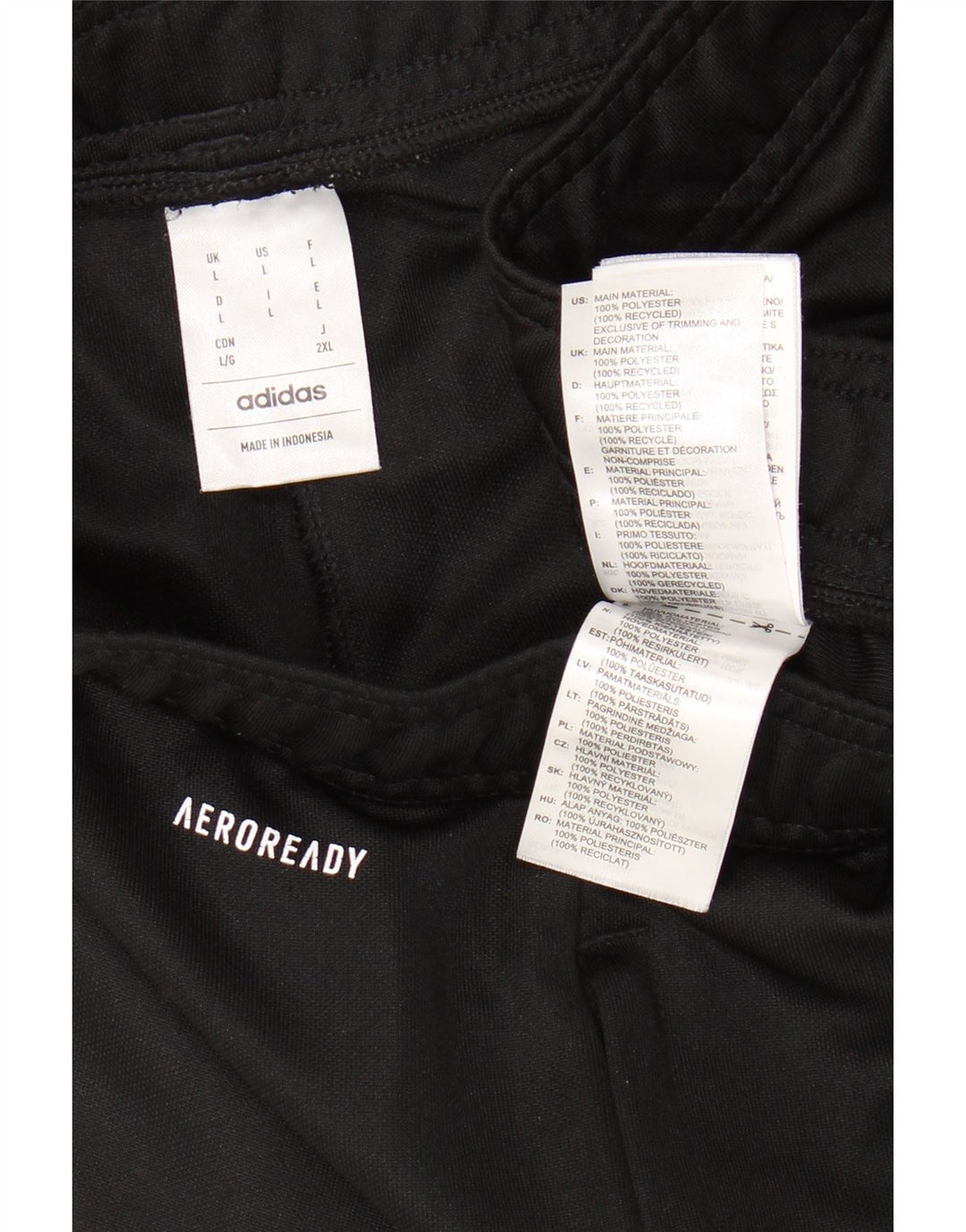 Мужские спортивные брюки ADIDAS Aeroready, большие черные, полиэстер