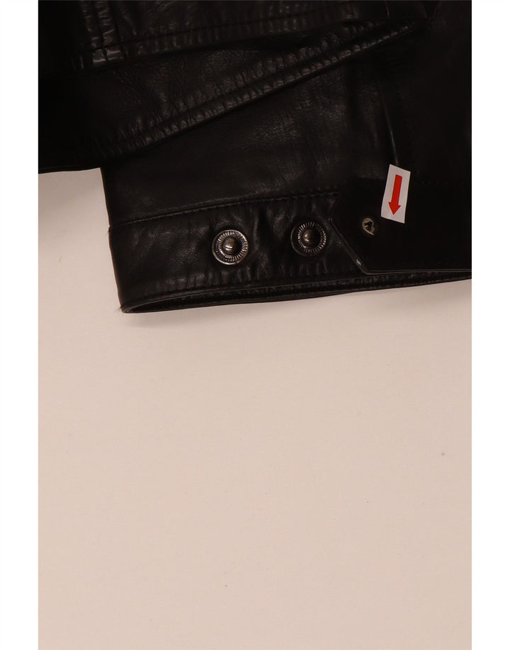 Мужская кожаная косуха VINTAGE IT 52 XL черная кожа