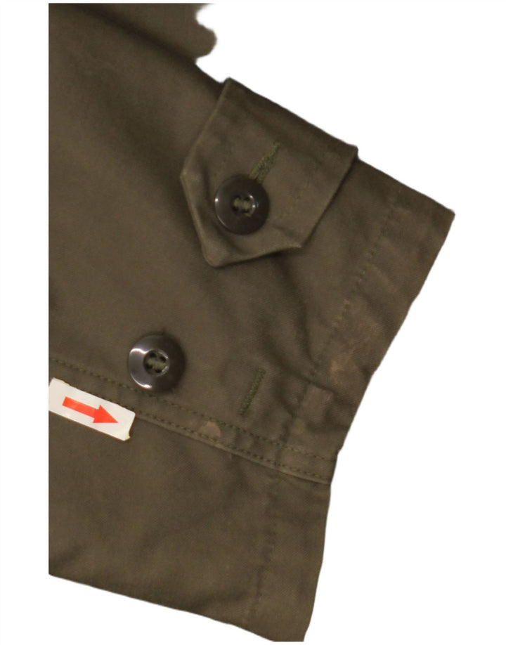 ВИНТАЖНАЯ Мужская парка с капюшоном в стиле милитари, Великобритания 40, большая зеленая