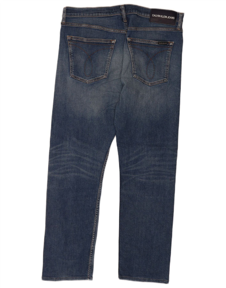 Мужские узкие джинсы Calvin Klein W36 L32 синие