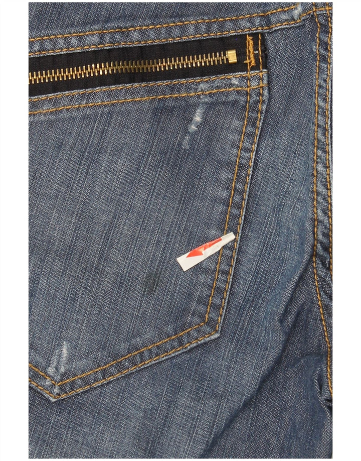 Женские джинсовые шорты Liu Jo W28, хлопковые, среднего синего цвета