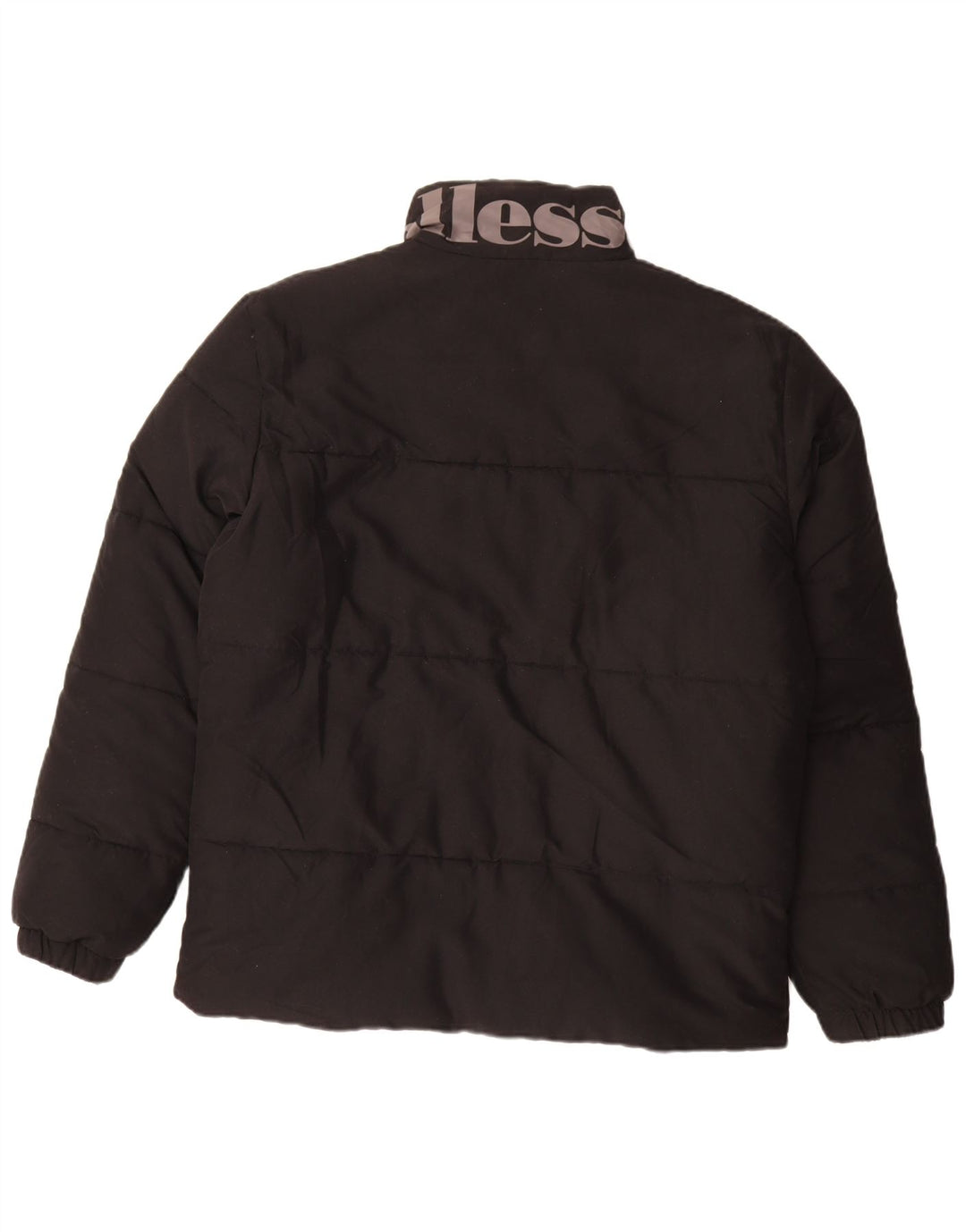 Мужская стеганая куртка Ellesse UK 40, большая, черная, полиэстер