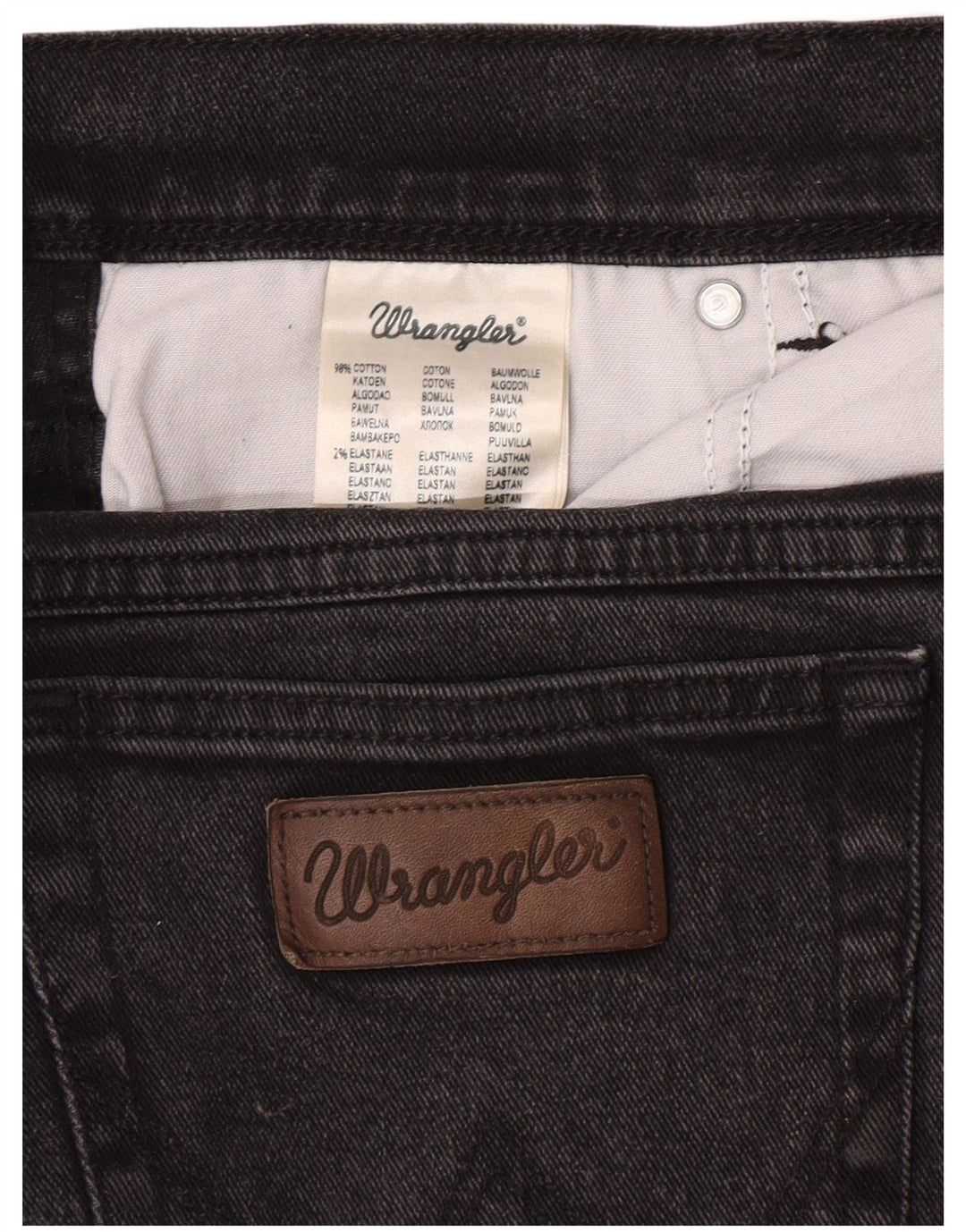 Мужские прямые джинсы Wrangler Texas W40 L30, серый хлопок