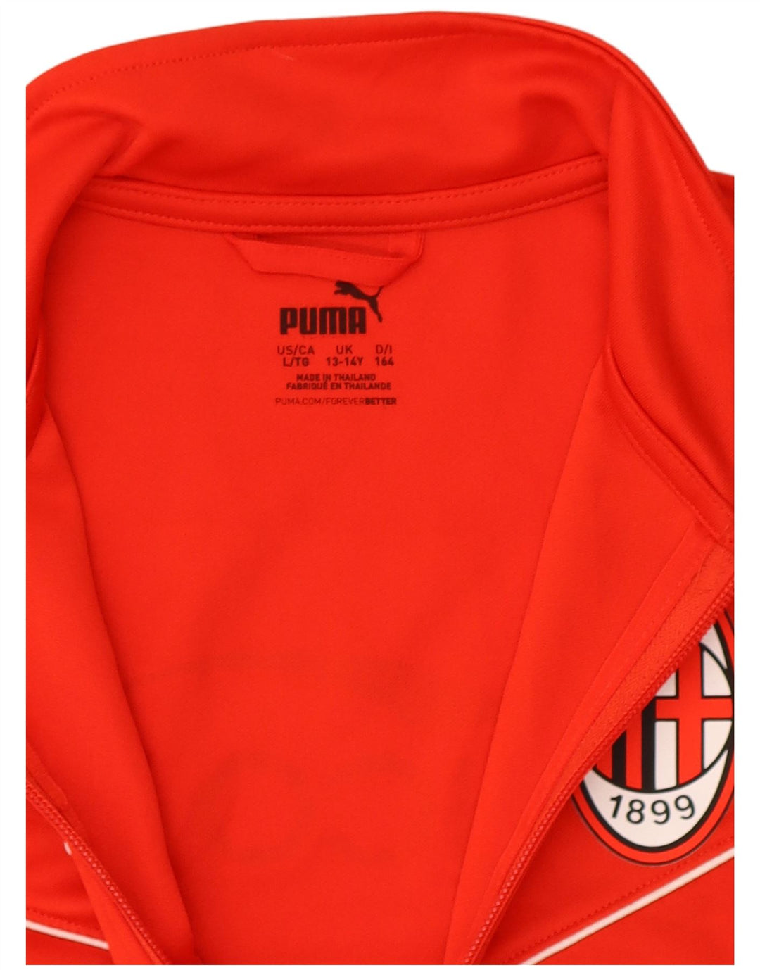 Спортивный костюм Puma для мальчиков AC Milan с графическим рисунком, верхняя куртка, 13–14 лет, красный полиэстер