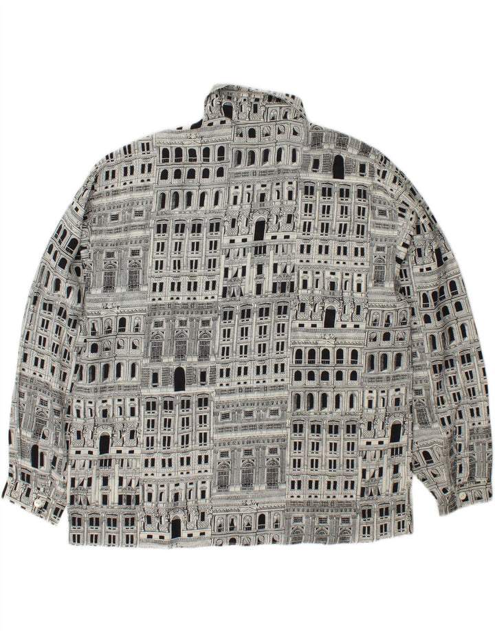 I BLUES Женская блузка-рубашка с рисунком IT 46, большая черная шелковая