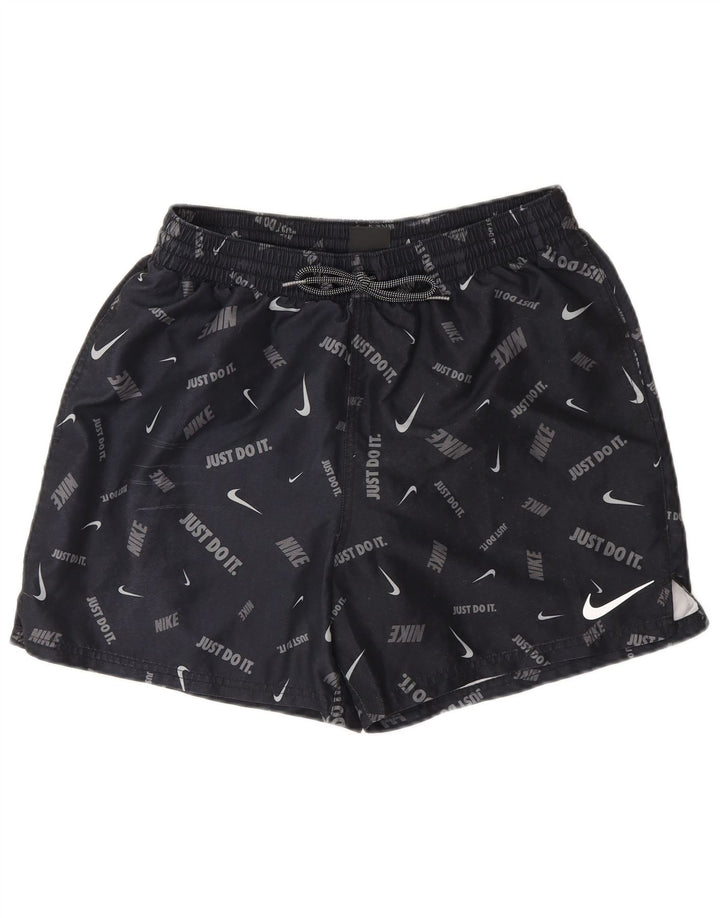 Мужские шорты для плавания с рисунком Nike Medium W30 L8, темно-синие