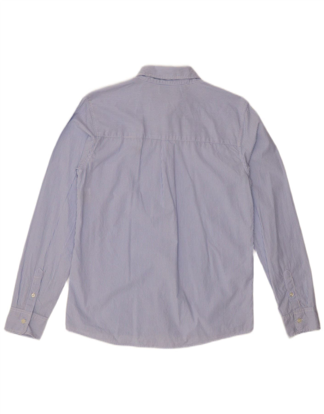 Рубашка BENETTON для мальчиков 13-14 лет, размер 3XL, синяя хлопковая полоска