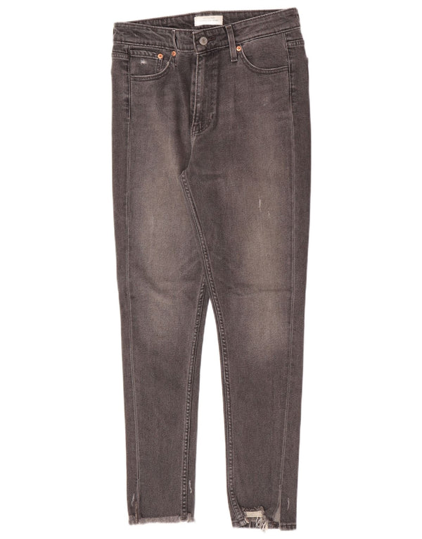 Женские джинсы скинни Levi's 721 с высокой посадкой W29 L30 Серые хлопковые