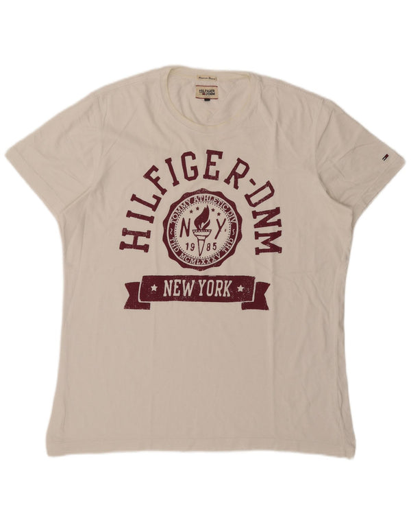 Tommy Hilfiger Мужская футболка с рисунком Top XL Белый