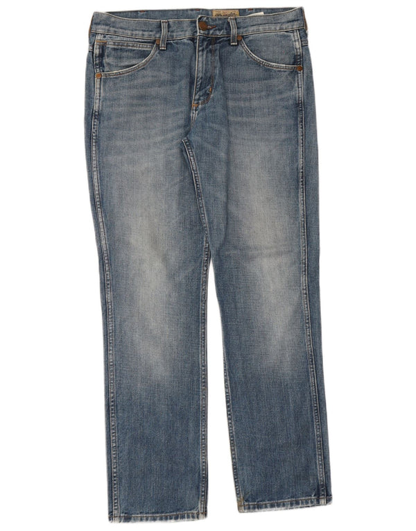 Мужские прямые джинсы Wrangler Greensboro W32 L30, синий хлопок