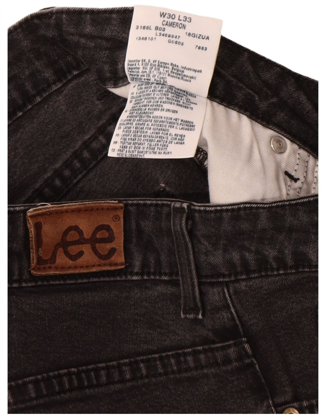 Женские прямые джинсы Lee Cameron W30 L28, черный хлопок
