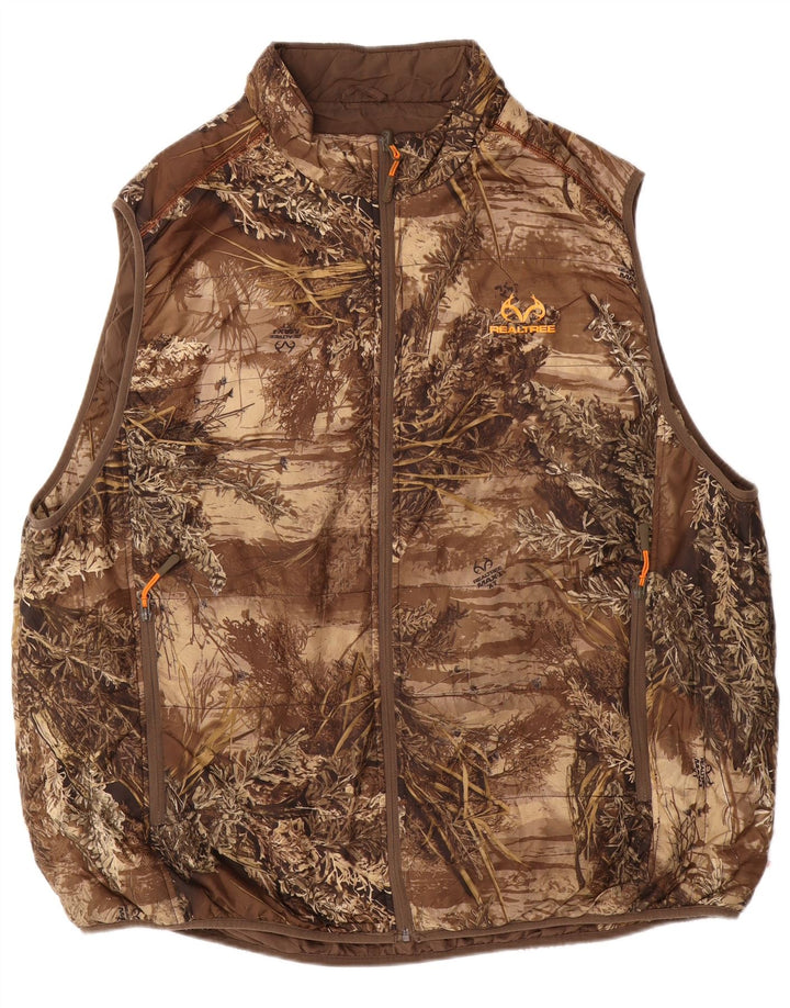 Мужской двусторонний жилет REALTREE IT 54/56 3XL, коричневый камуфляжный полиэстер