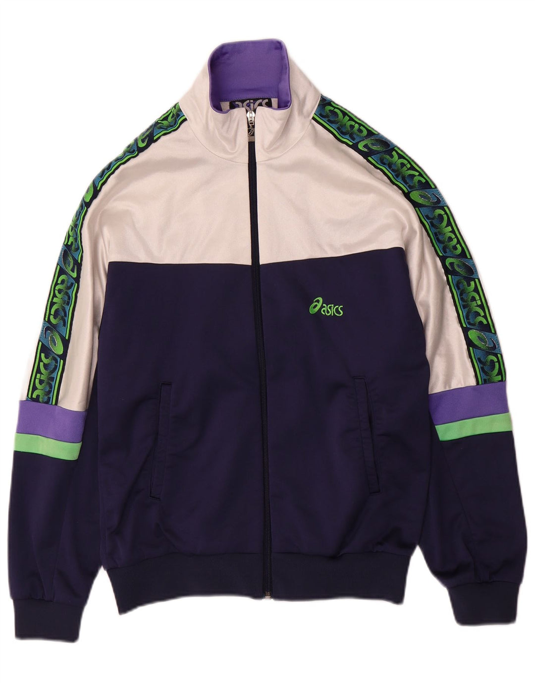 Женский спортивный костюм Asics IT 46, большой, темно-синий, полиамид с цветными блоками