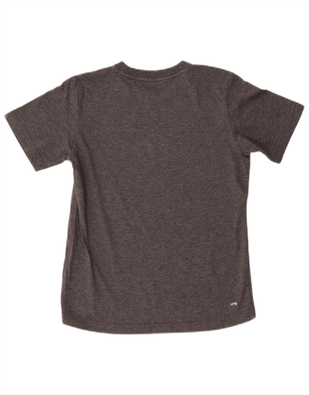 Футболка Adidas с рисунком для мальчиков, топ 11-12 лет, серый хлопок