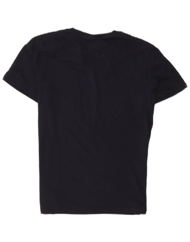 Мужская футболка с рисунком Jack & Jones, большая, темно-синяя