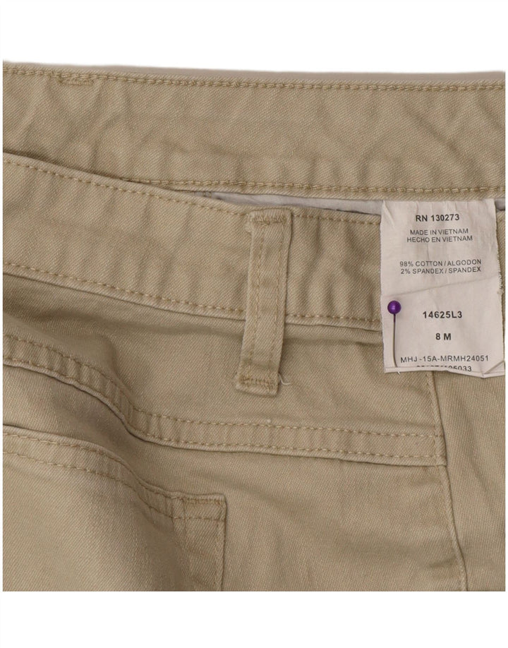 Lee Womens Riders Casual Shorts US 8 Medium W30 Бежевый хлопок