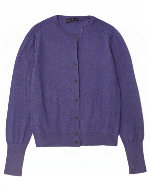 Женский кардиган Marks & Spencer UK 12, средний синий вискоза
