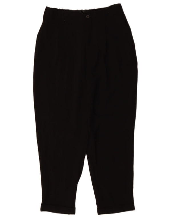 Женские зауженные брюки ZARA, средние W28 L33, черный полиэстер