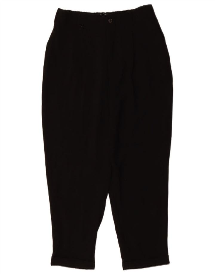 Женские зауженные брюки ZARA, средние W28 L33, черный полиэстер