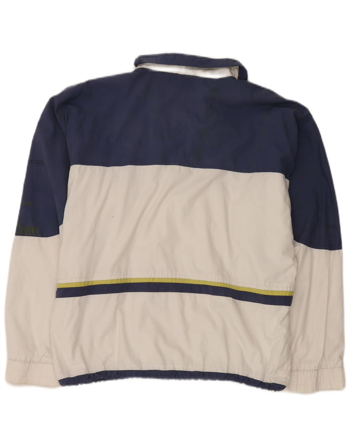 Мужской спортивный костюм Lotto, большая белая куртка с цветными блоками