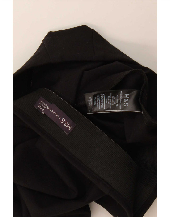 Женская мини-юбка Marks & Spencer UK 12 Medium W30 Черная вискоза