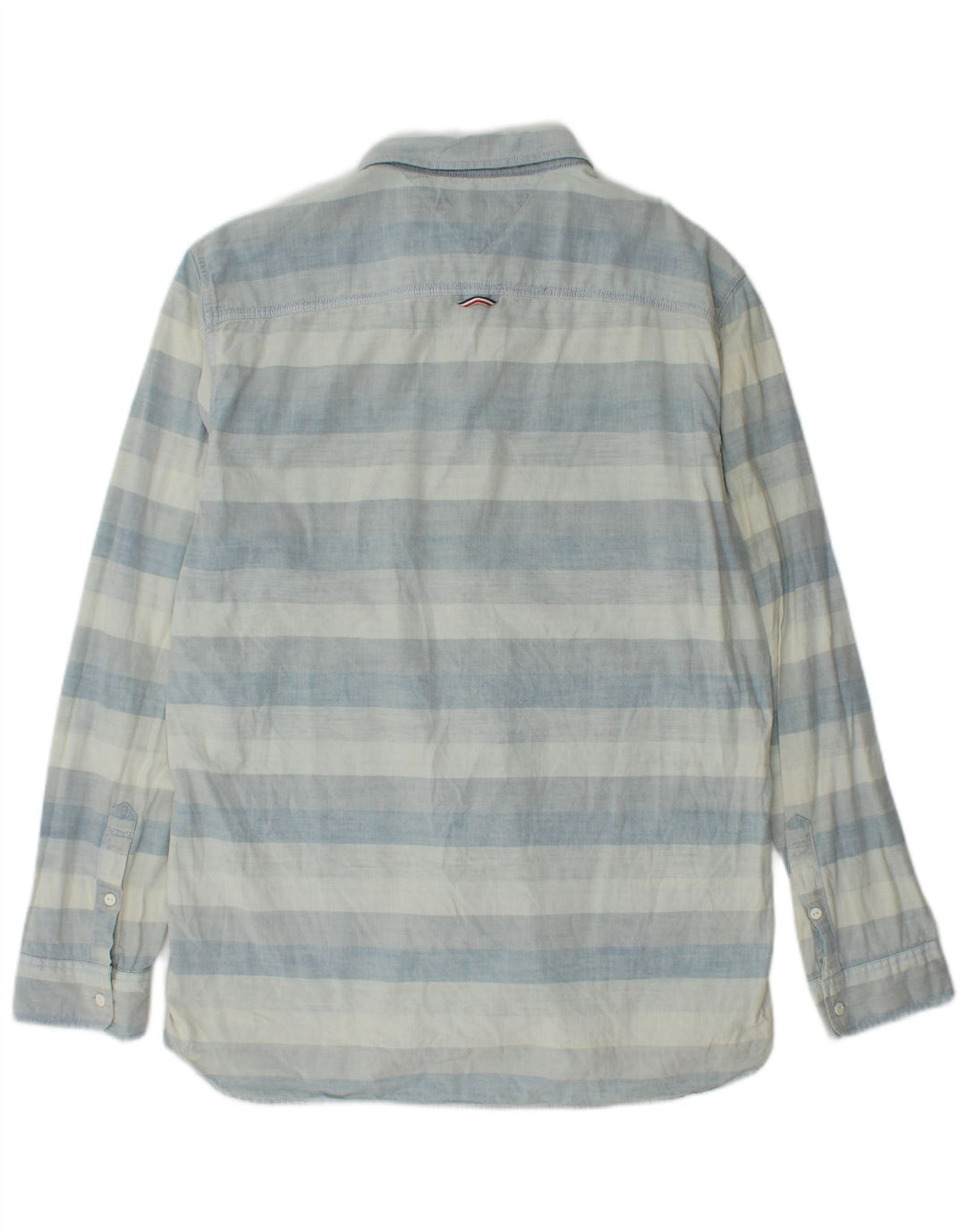 TOMMY HILFIGER Mens Big & Tall Shirt XL Blue Striped