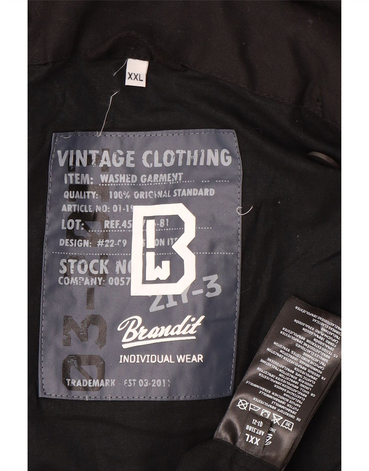 Мужская куртка Brandit в стиле милитари UK 44 2XL, черный хлопок