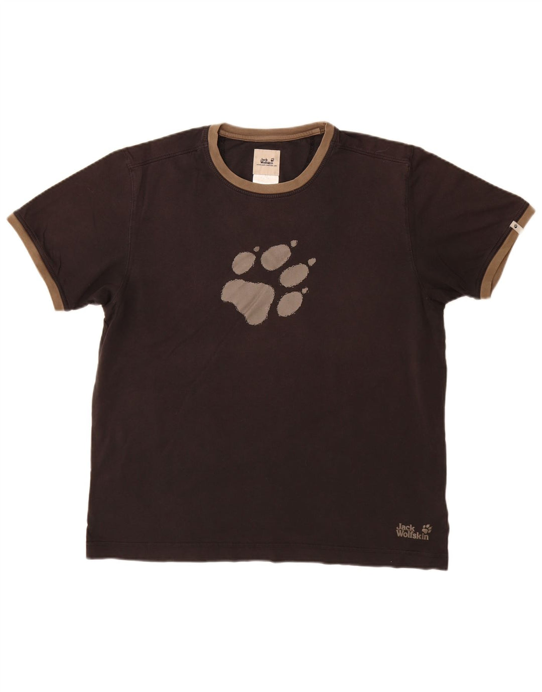 Мужская футболка с рисунком JACK WOLFSKIN, топ UK 44 XL, черный хлопок