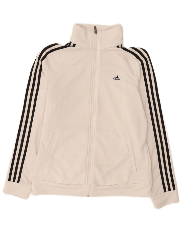 Женская спортивная куртка Adidas Climalite UK 12/14, средний белый